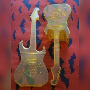 Set of 2 Guitar Shaped Vintage Hard Rock Cafe Drink Shakers